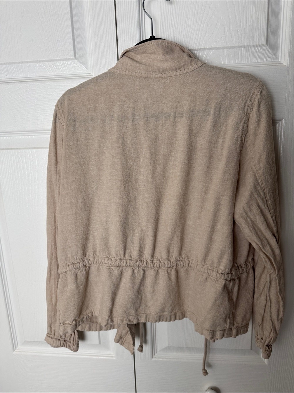 LOFT Beige Drawstring Utility Jacket - Picture 4 of 4